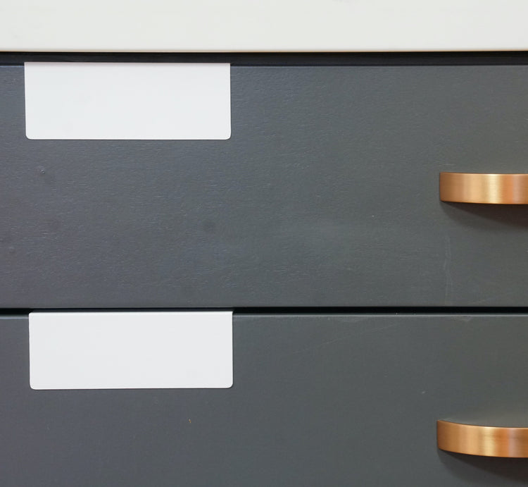 Cabinet Label Clip 8 pack • White
